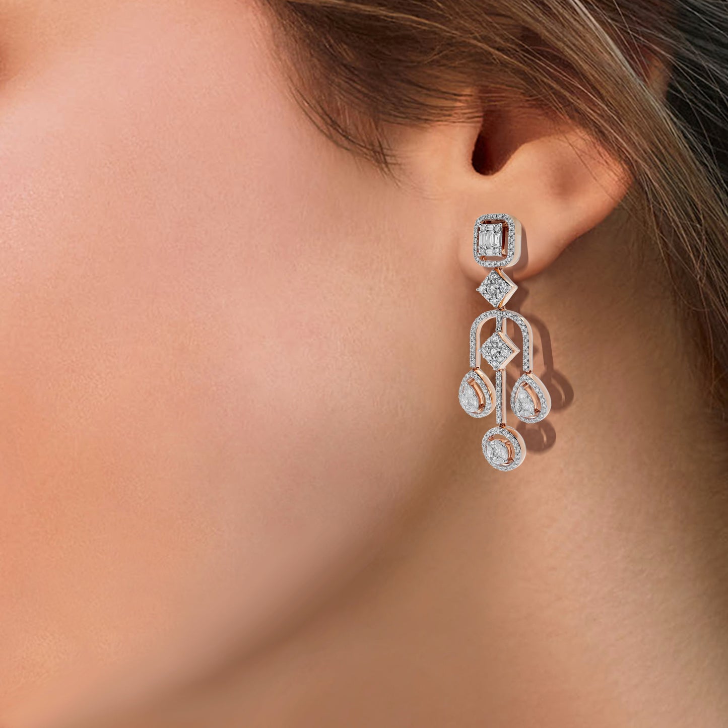 One Sunniva Diamond Earrings*