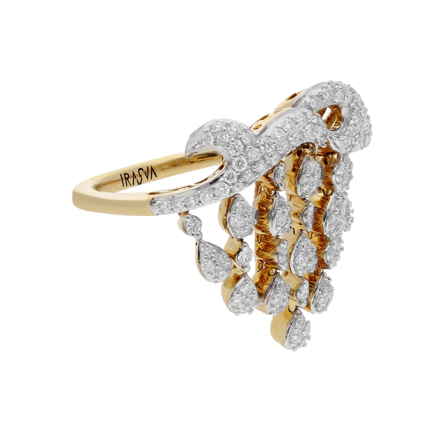 Freeflowing Melt Diamond Ring