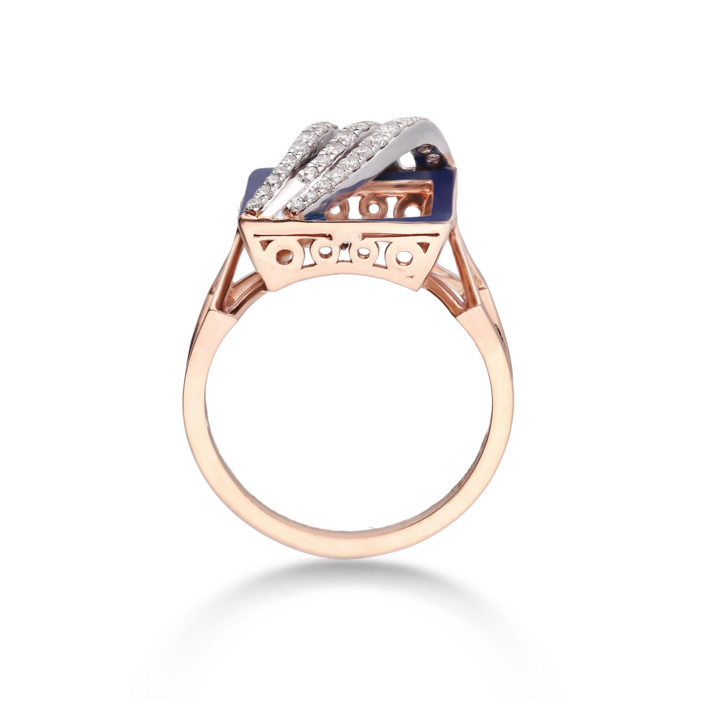 Azura square diamond ring