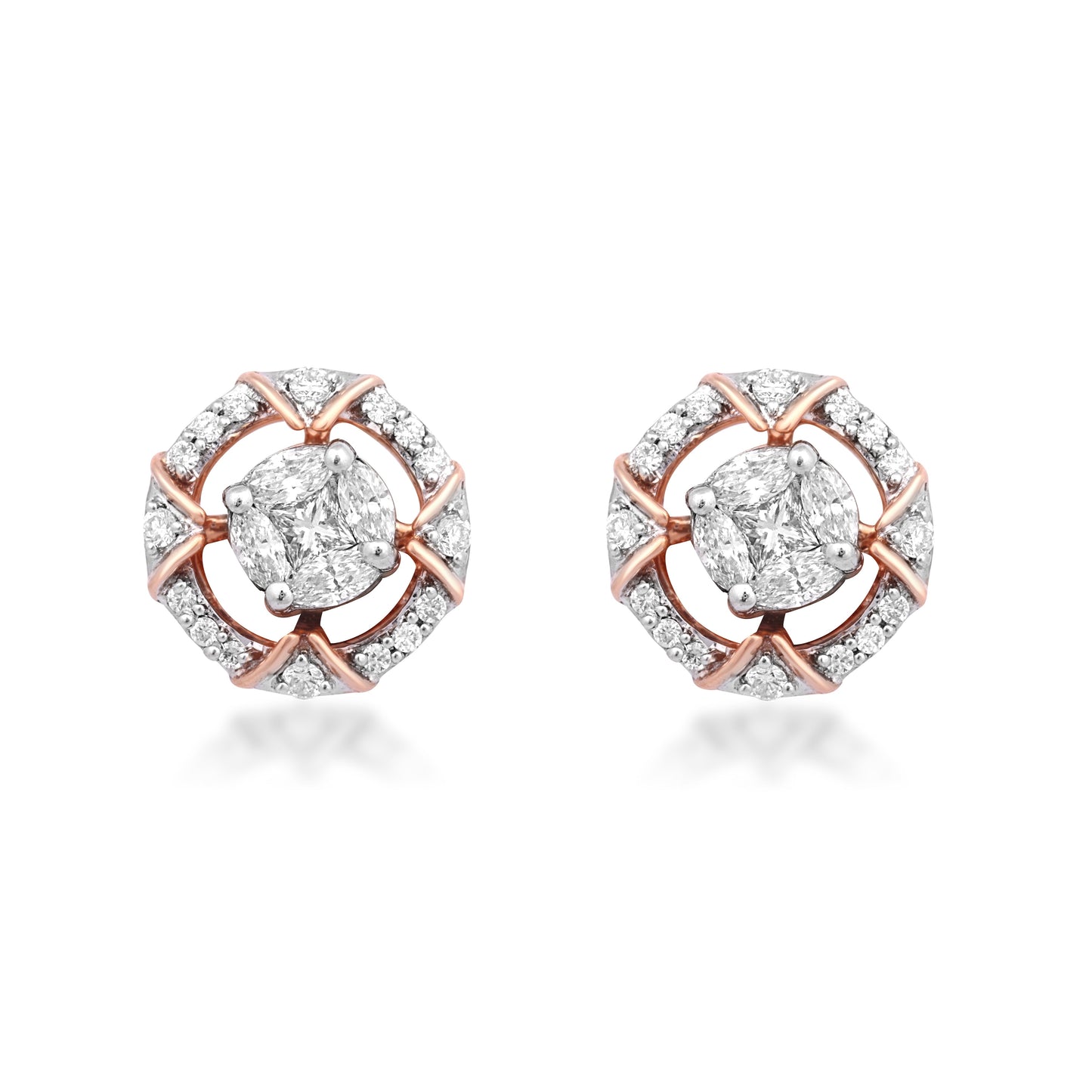 Halo Diamond Earrings