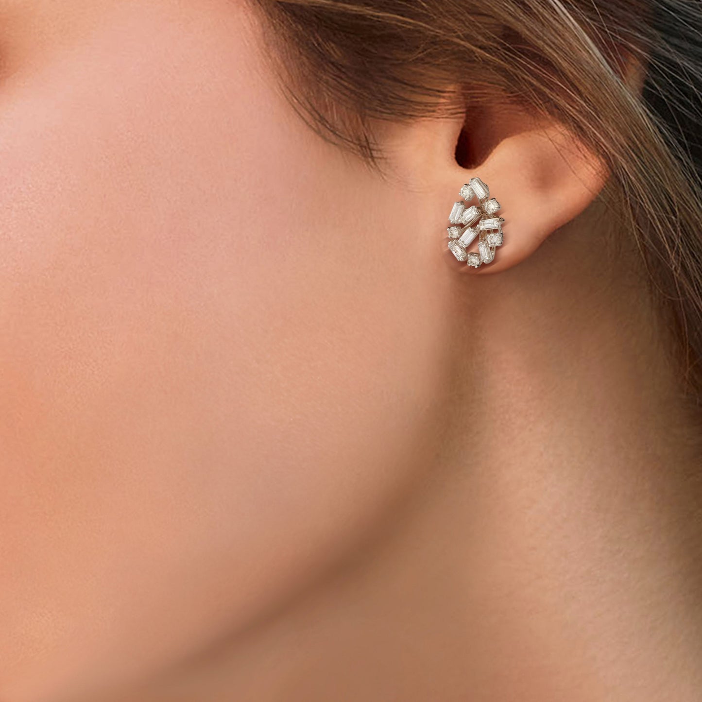 Scatter Waltz Disperse Diamond Earrings