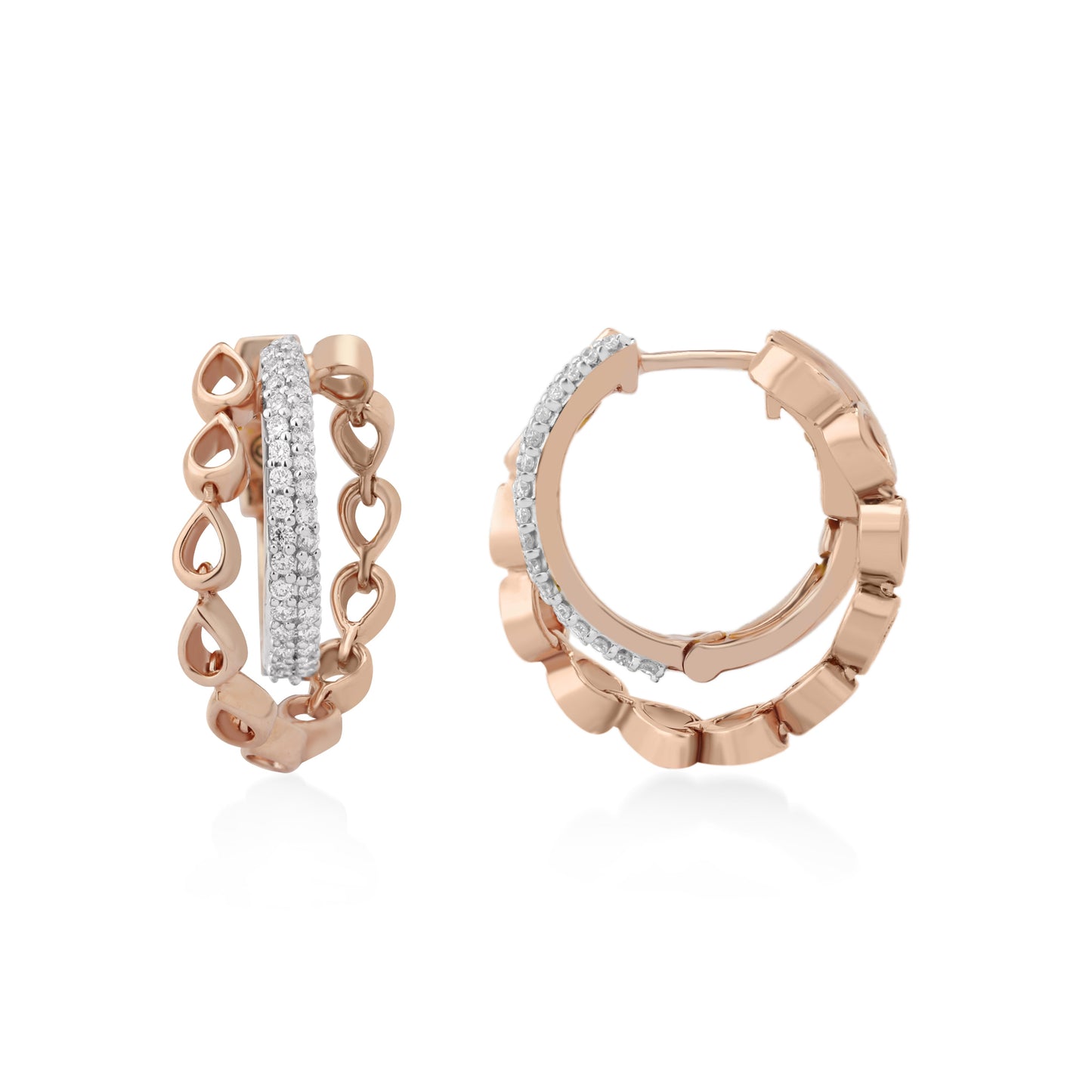 Circled Sequence Diamond Earrings