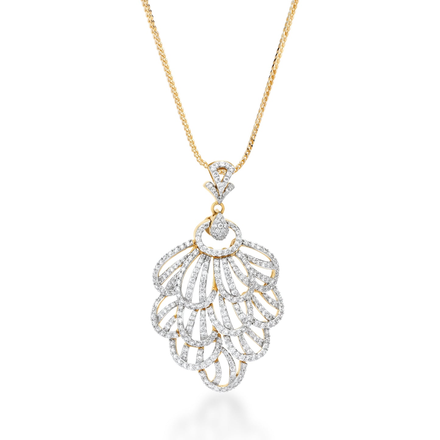Skyward Bound Fantail Diamond Pendant