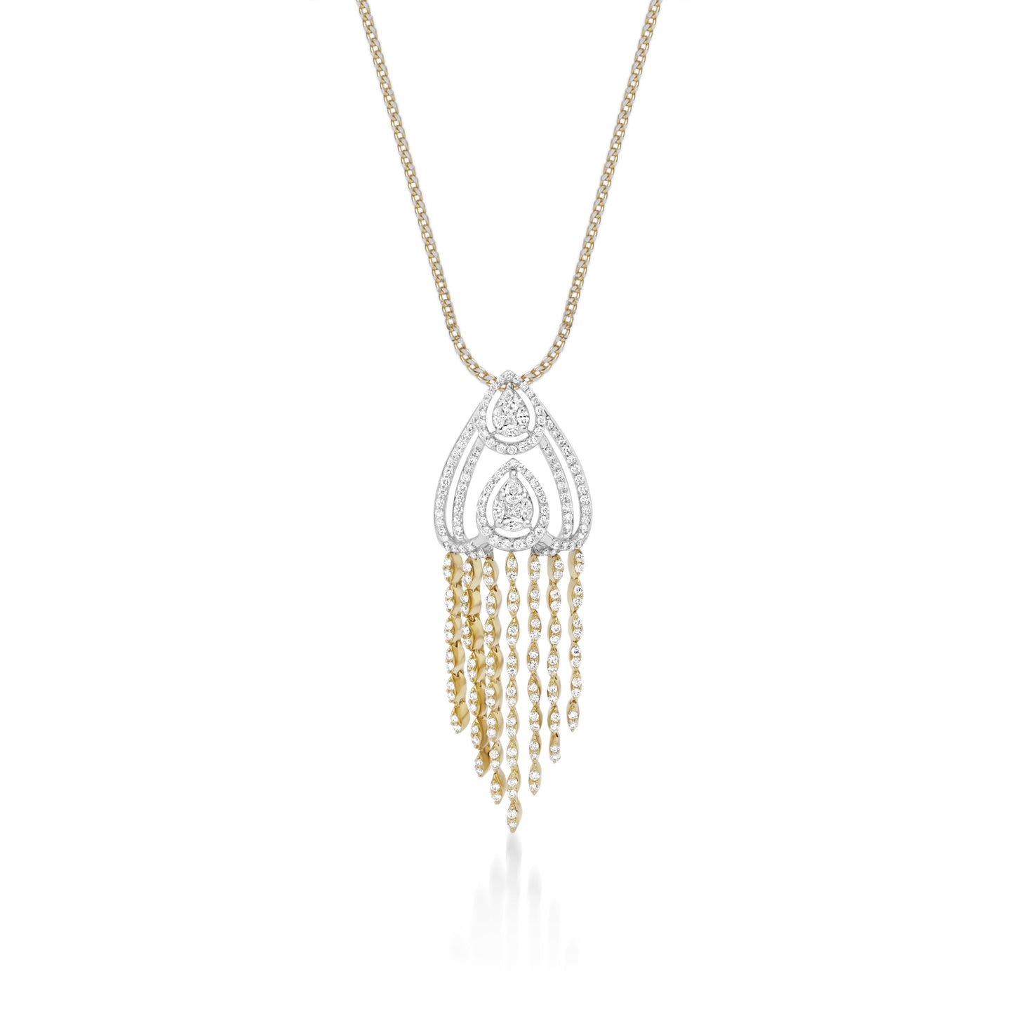 Freeflowing Dangle Diamond Pendant