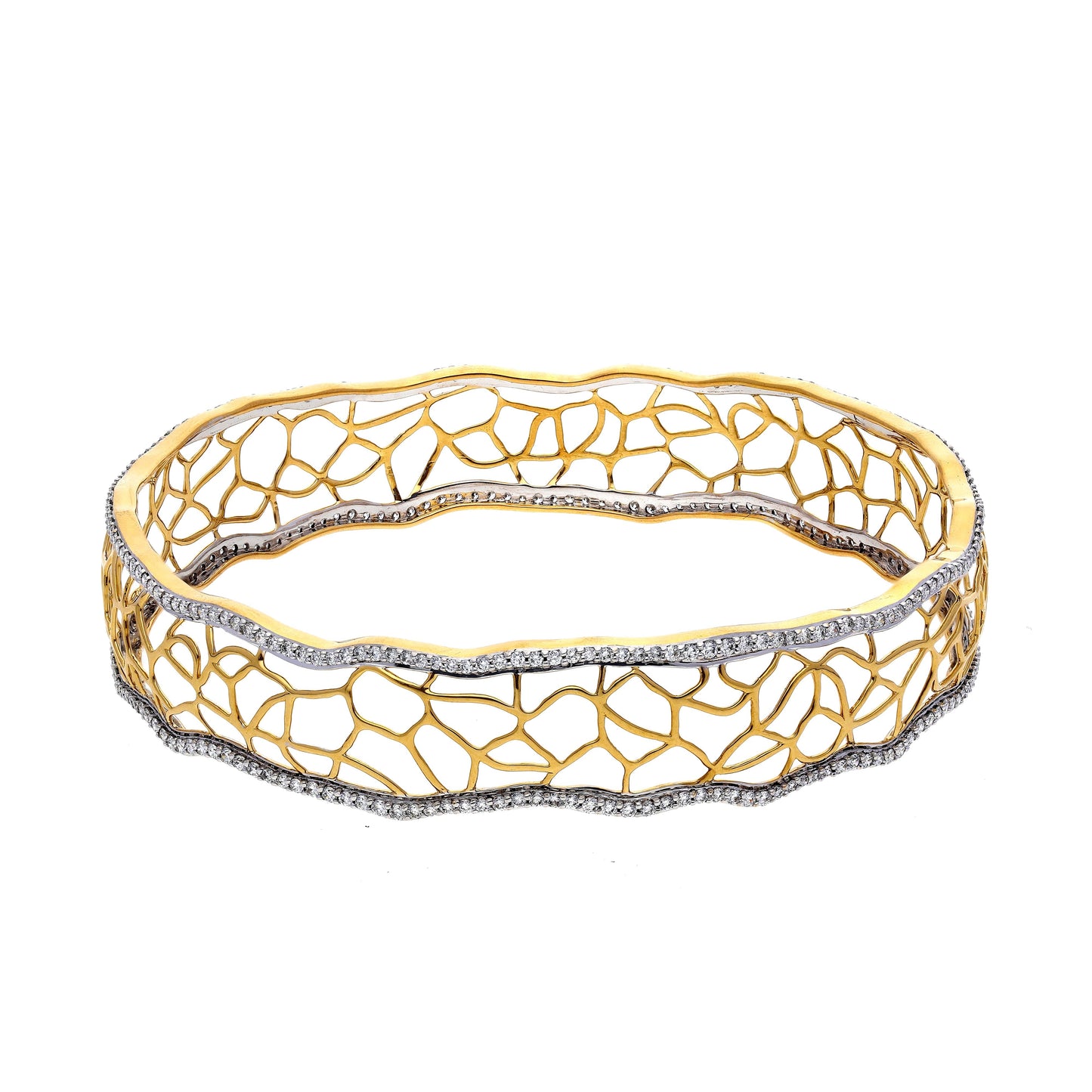 Elements Veined Diamond Bangle
