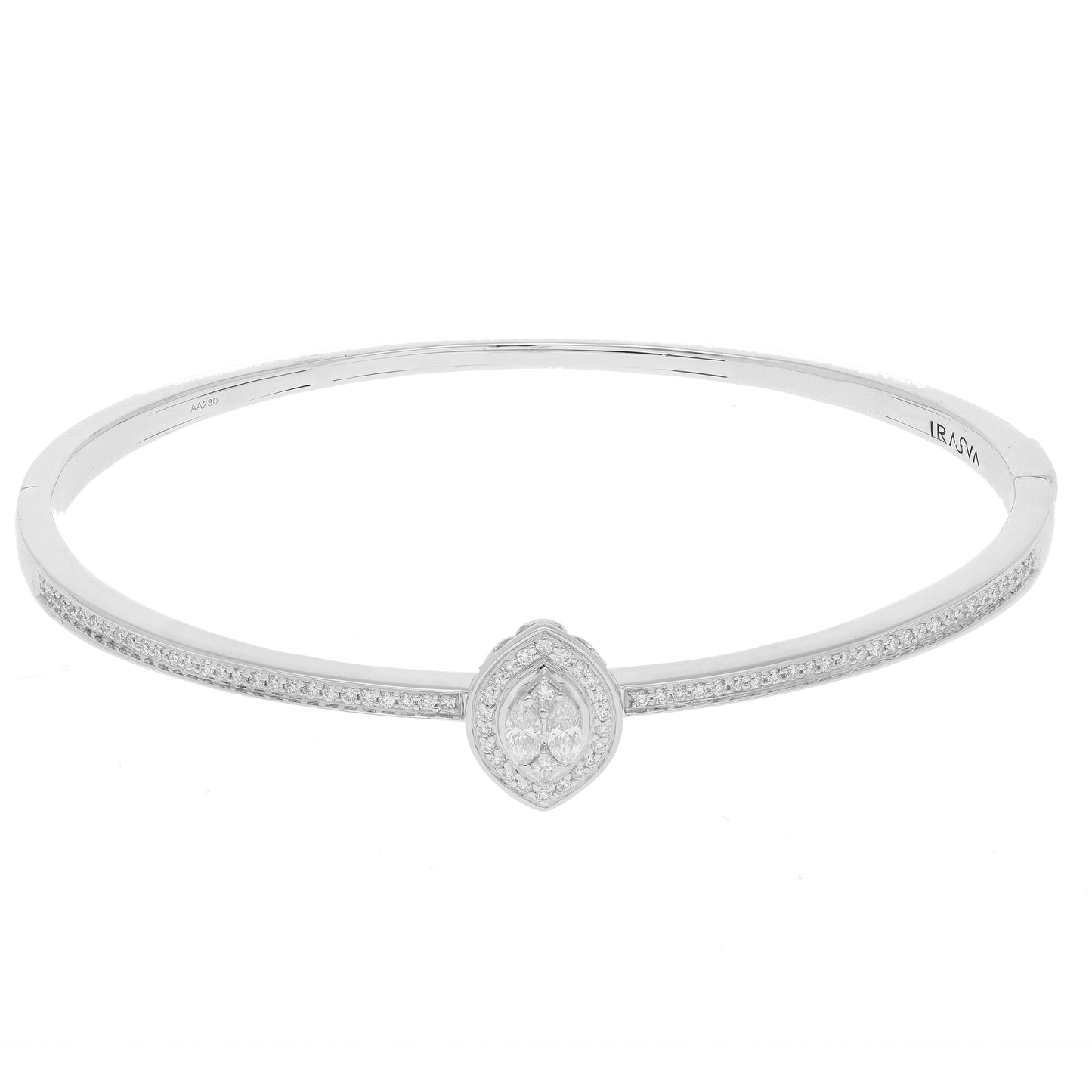 Oval Core Diamond Bangle