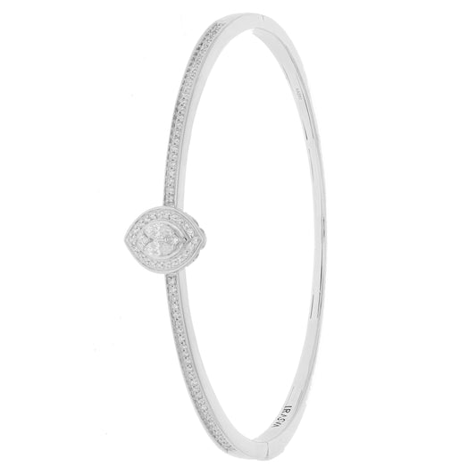 Oval Core Diamond Bangle
