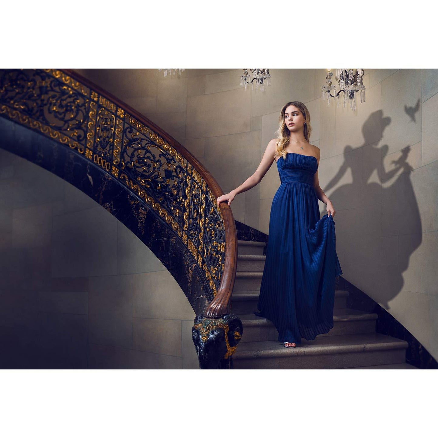 Cinderella Carriage Pendant with Diamonds