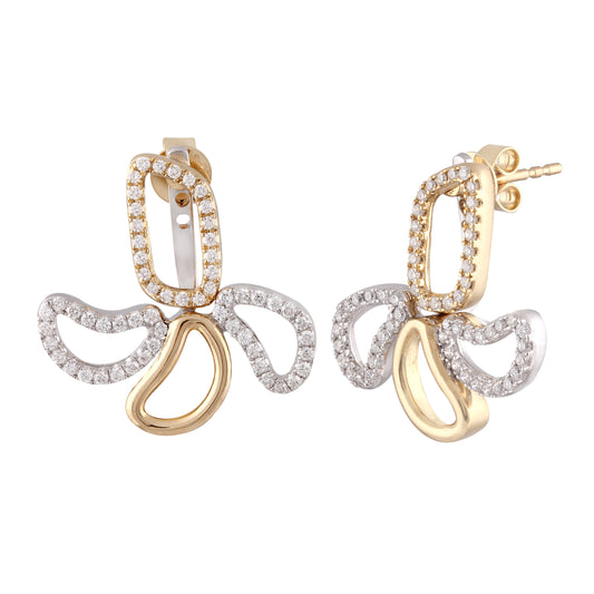 Elements Amoeba Diamond Earrings