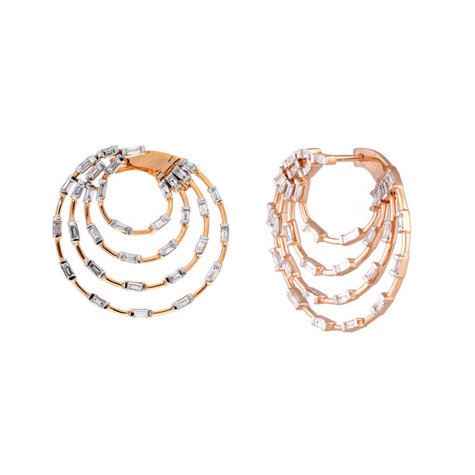 Scatter Waltz Revolve Diamond Earrings