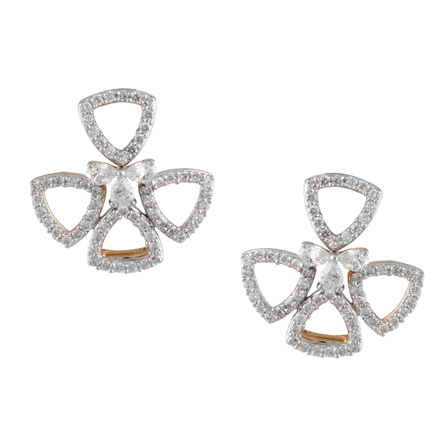 Elements Pinwheel Diamond Earrings
