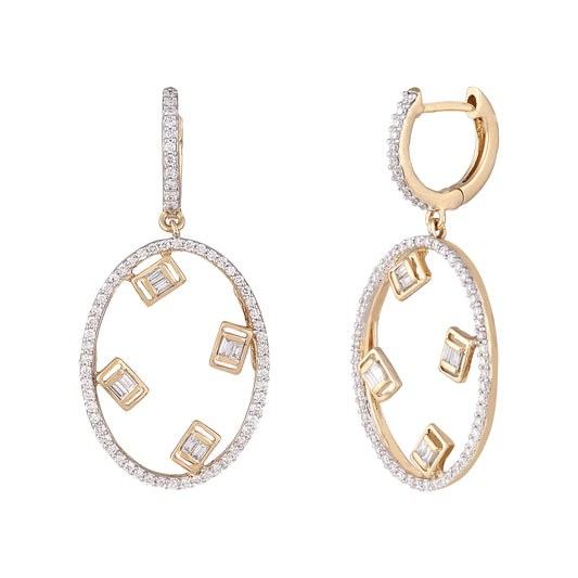 Regalia Castle Diamond Earrings