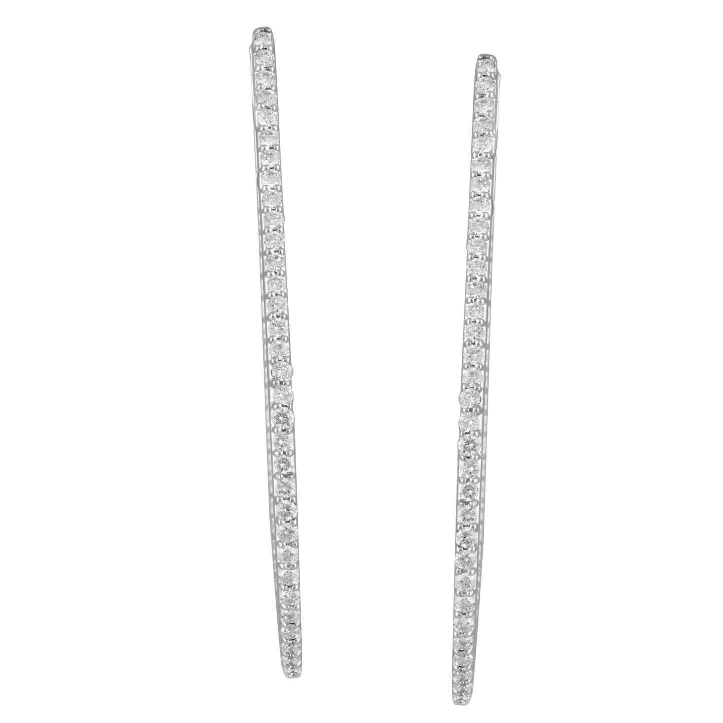 Circled Loops Diamond Earrings