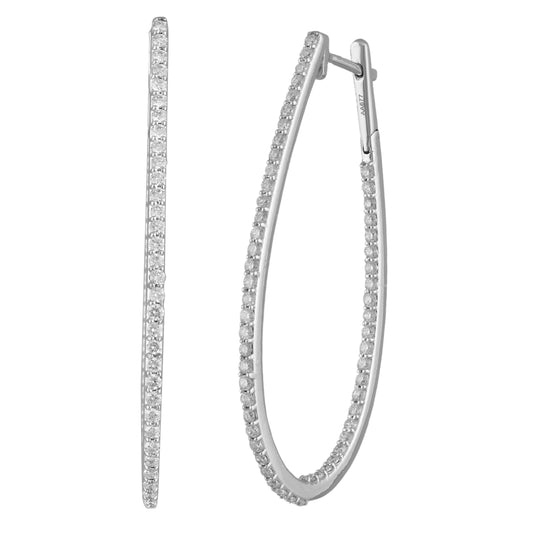Circled Loops Diamond Earrings