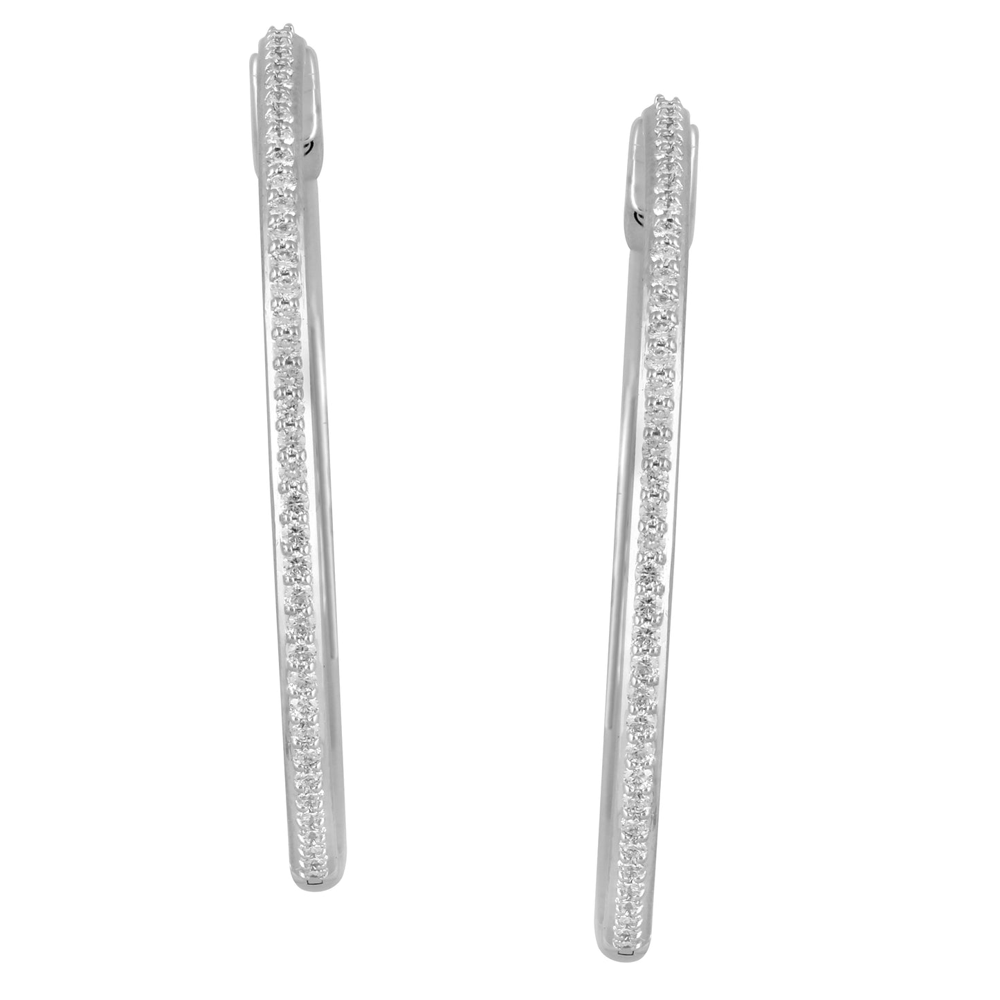 Circled Classic Diamond Earrings