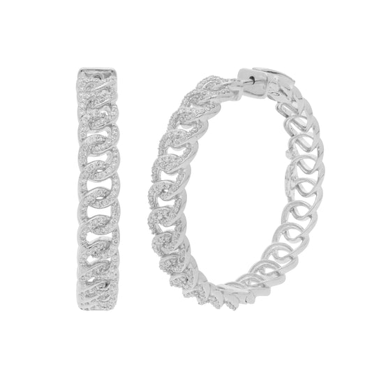 Circled Lovelink Diamond Earrings