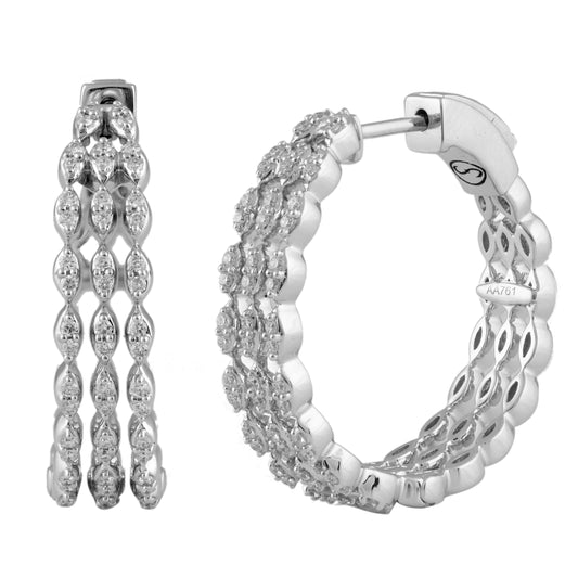 Circled Lights Diamond Earrings