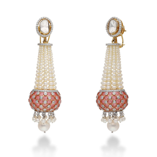 Mosaique Coral Earring