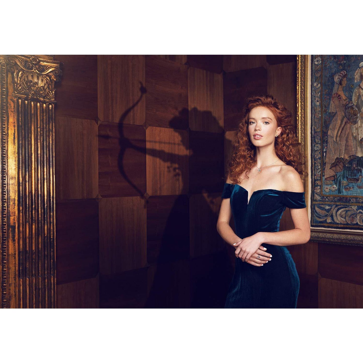 Merida Arrow Stud Earrings with Diamonds