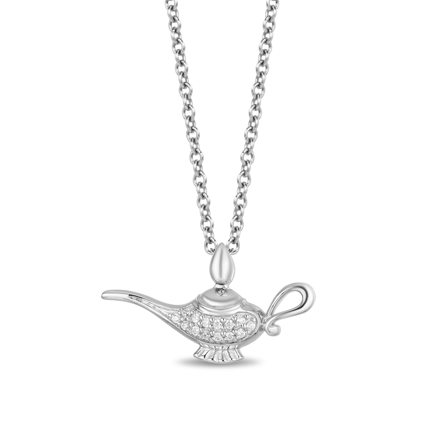 Jasmine Genie Lamp with 1/10 cttw Diamonds