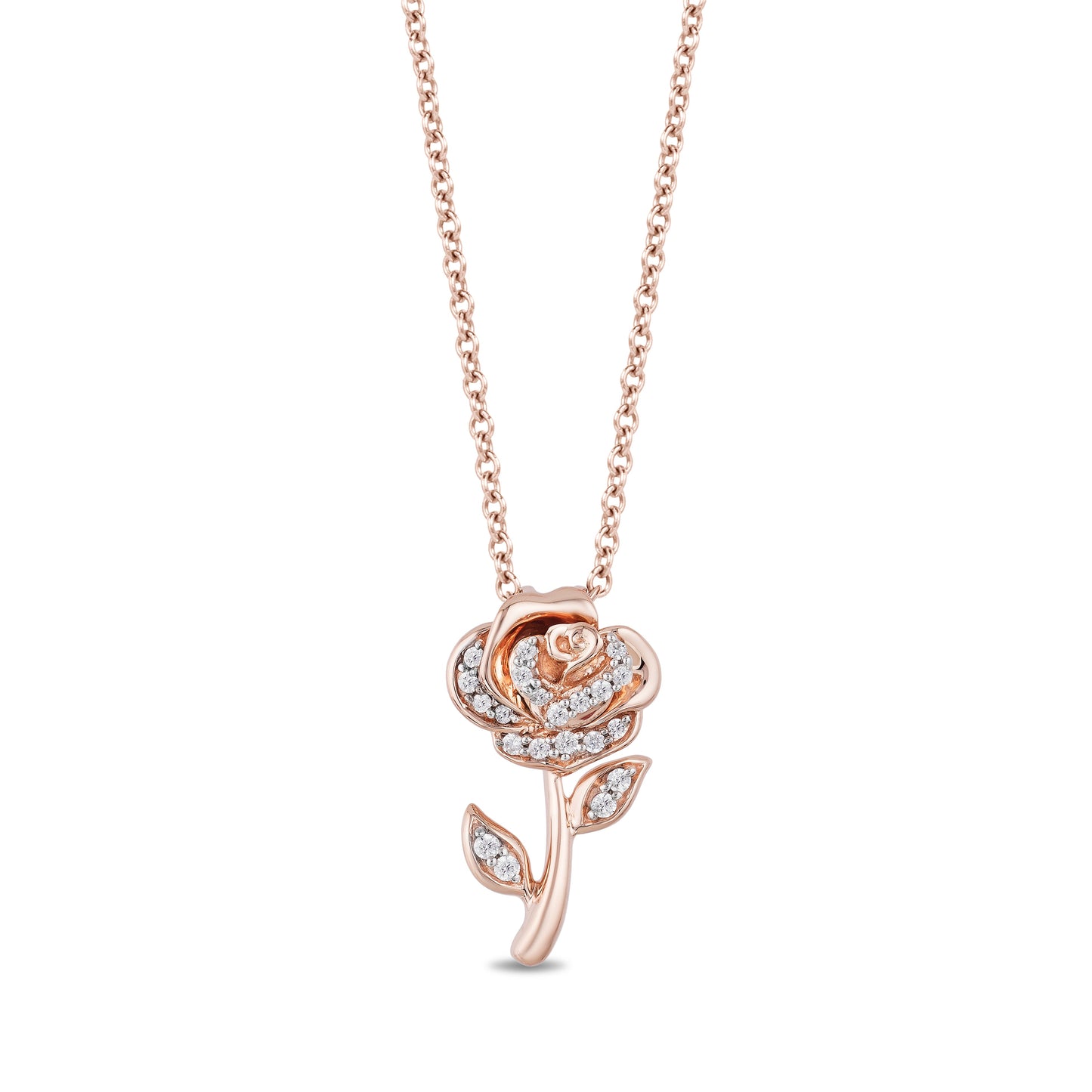 Belle Rose Pendant with 1/10 cttw Diamonds