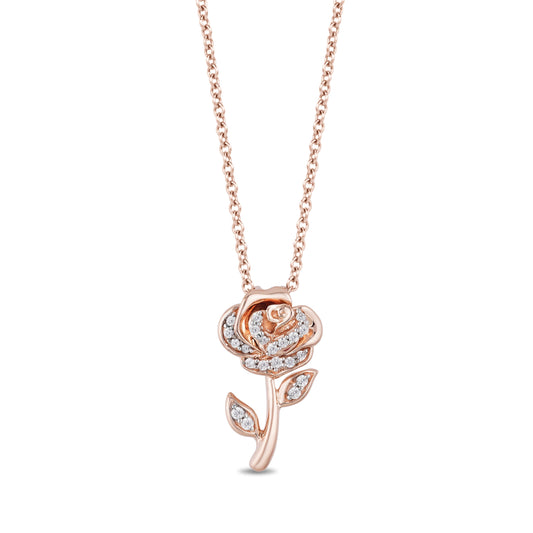 Belle Rose Pendant with 1/10 cttw Diamonds