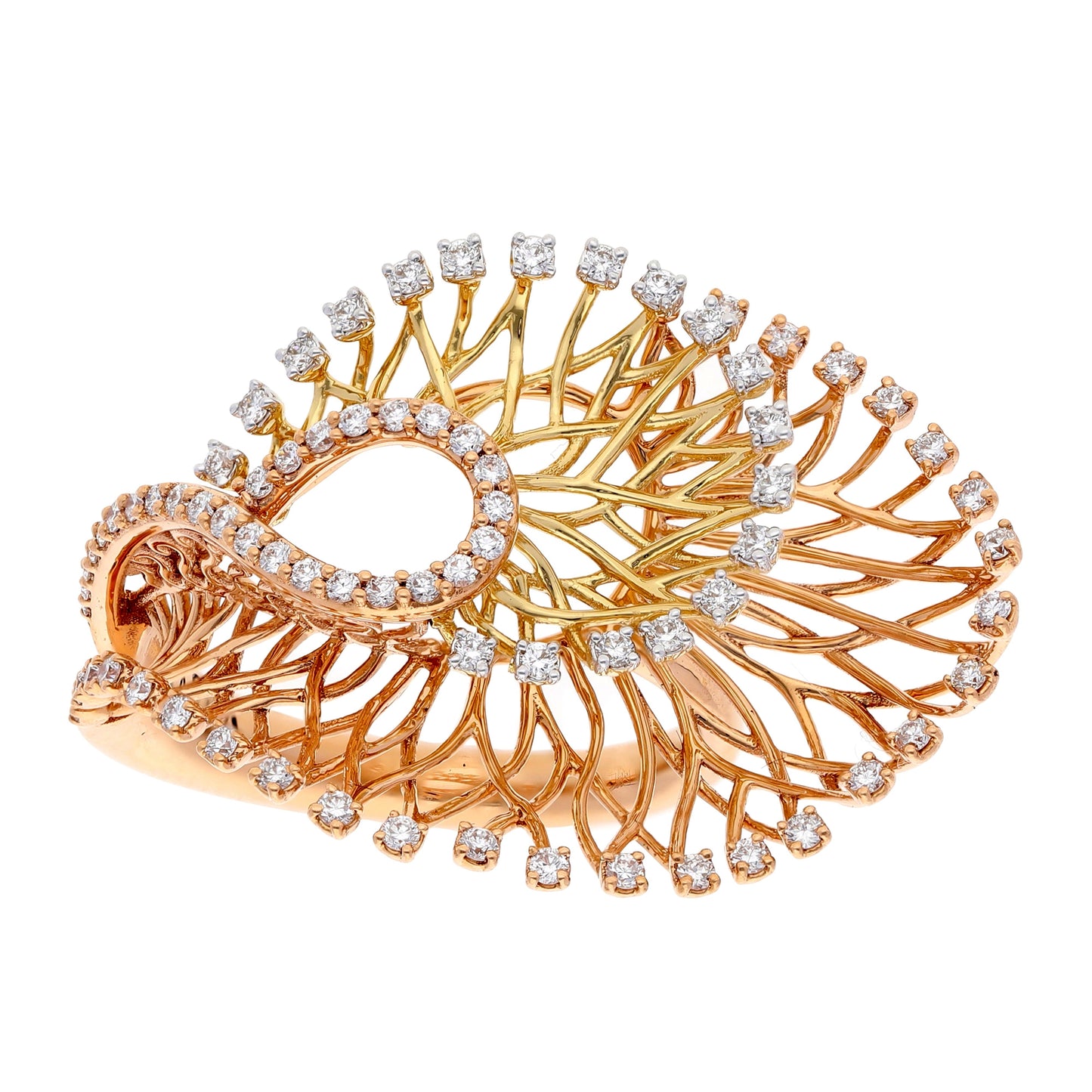 Starring You Basket Diamond Ring