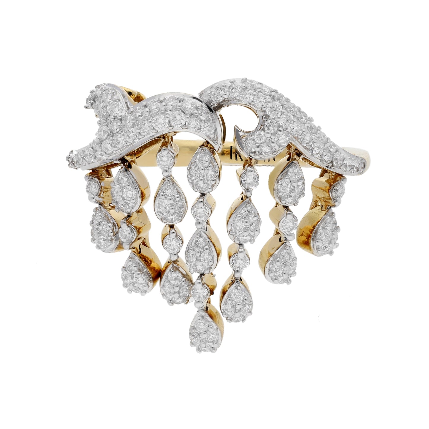 Freeflowing Melt Diamond Ring