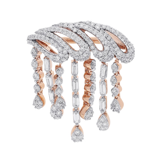 Freeflowing Raindrops Diamond Ring