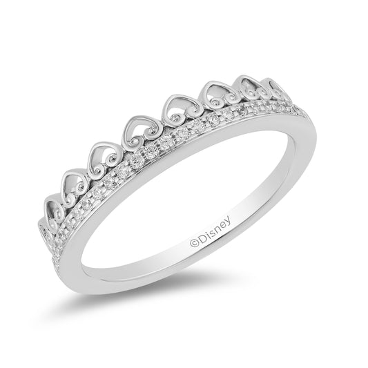 Majestic Princess Tiara Rings with 1/10 cttw Diamonds