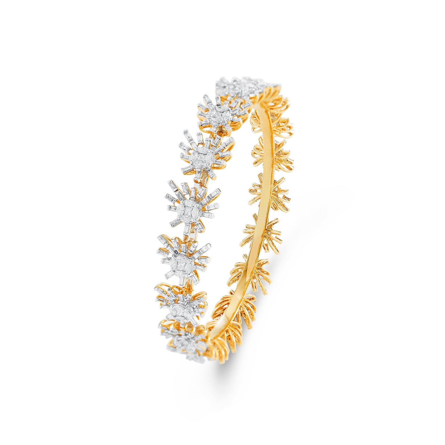 Halo Diamond Bangle*