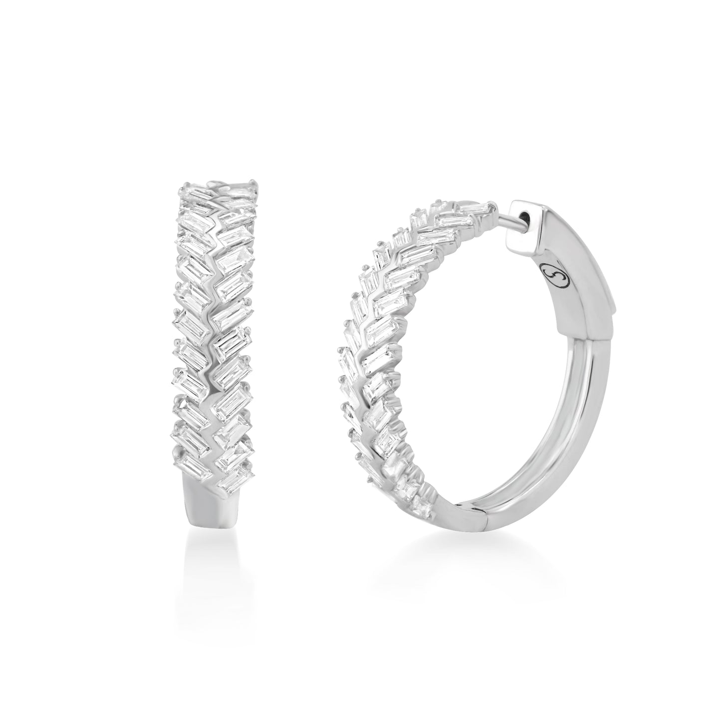 Circled Herculean Diamond Earrings