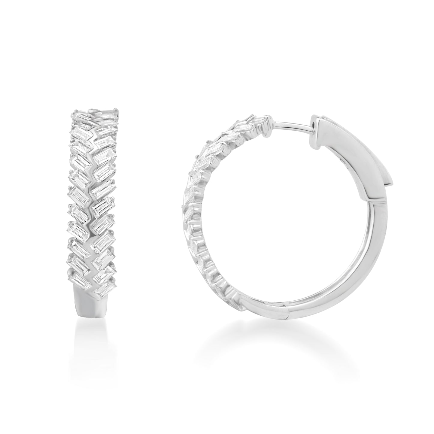 Circled Herculean Diamond Earrings