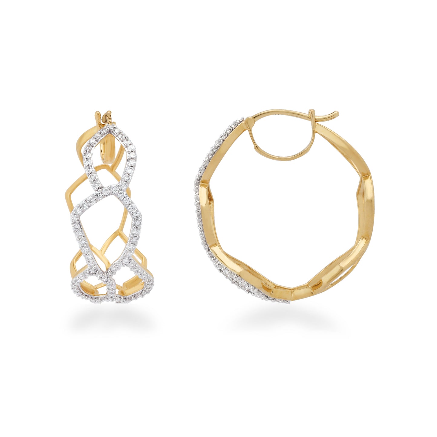 Elements Shadow Diamond Earrings