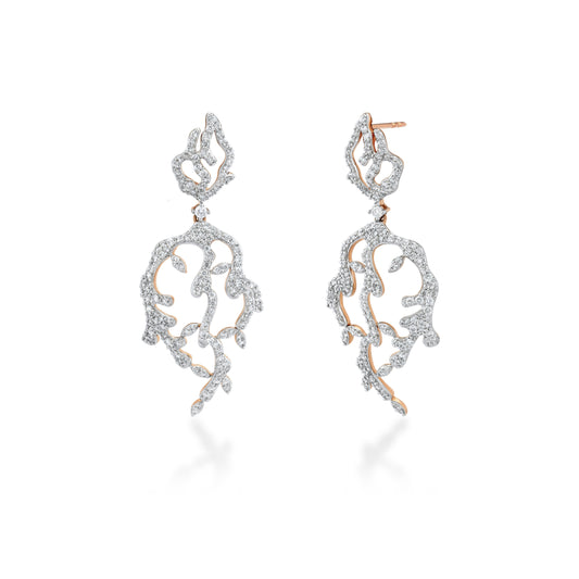 Lady Earth Ivy Diamond Earrings*