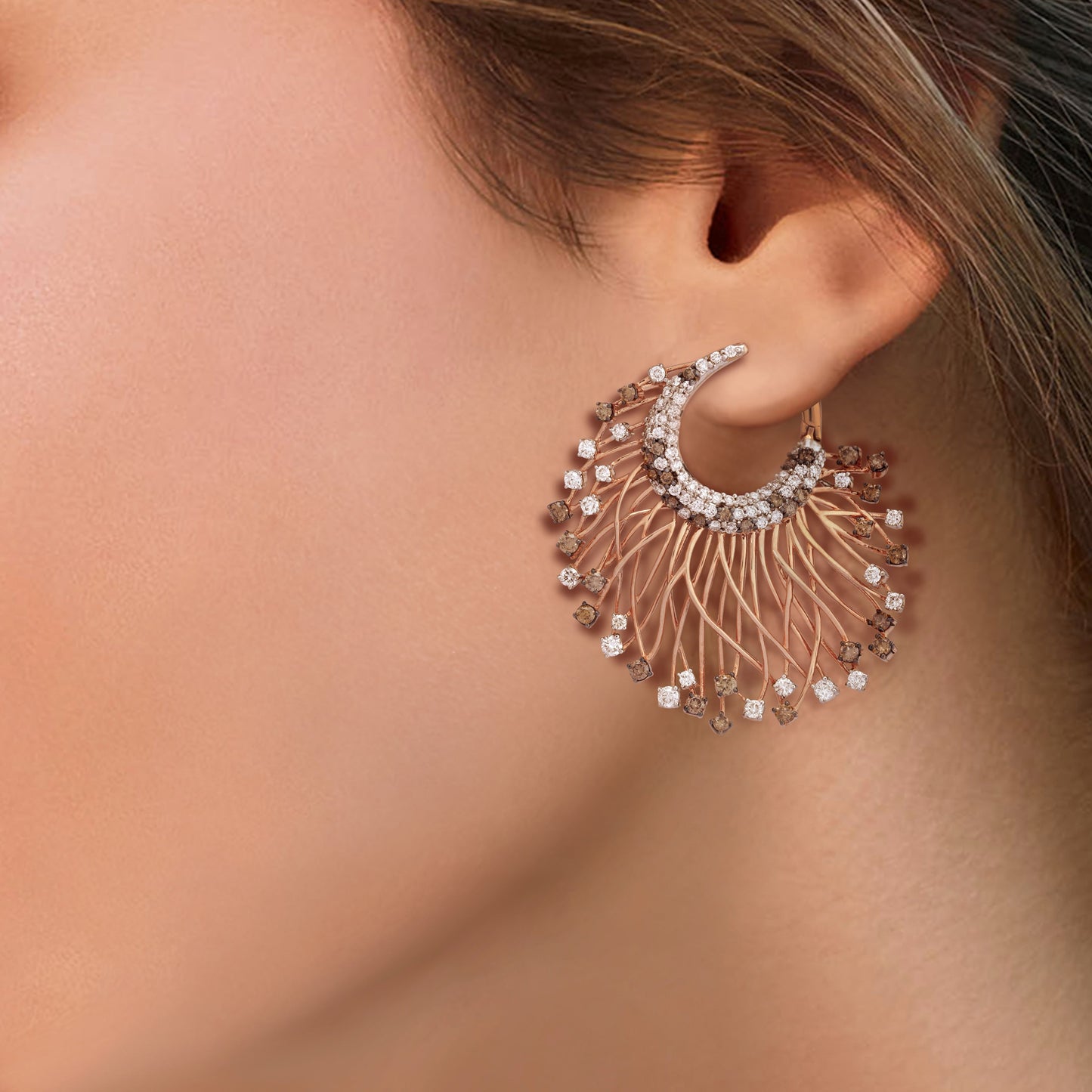 Starring You Fanfare Diamond Earrings