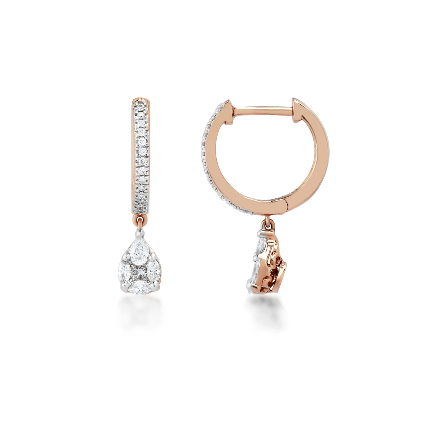 Dewy Diamond Earrings