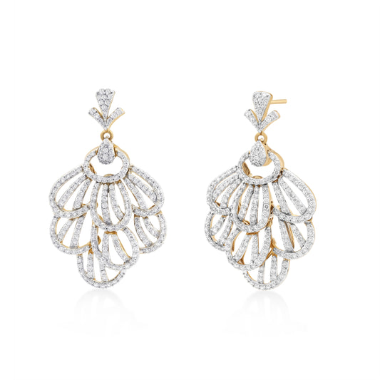 Skyward Bound Fantail Diamond Earrings