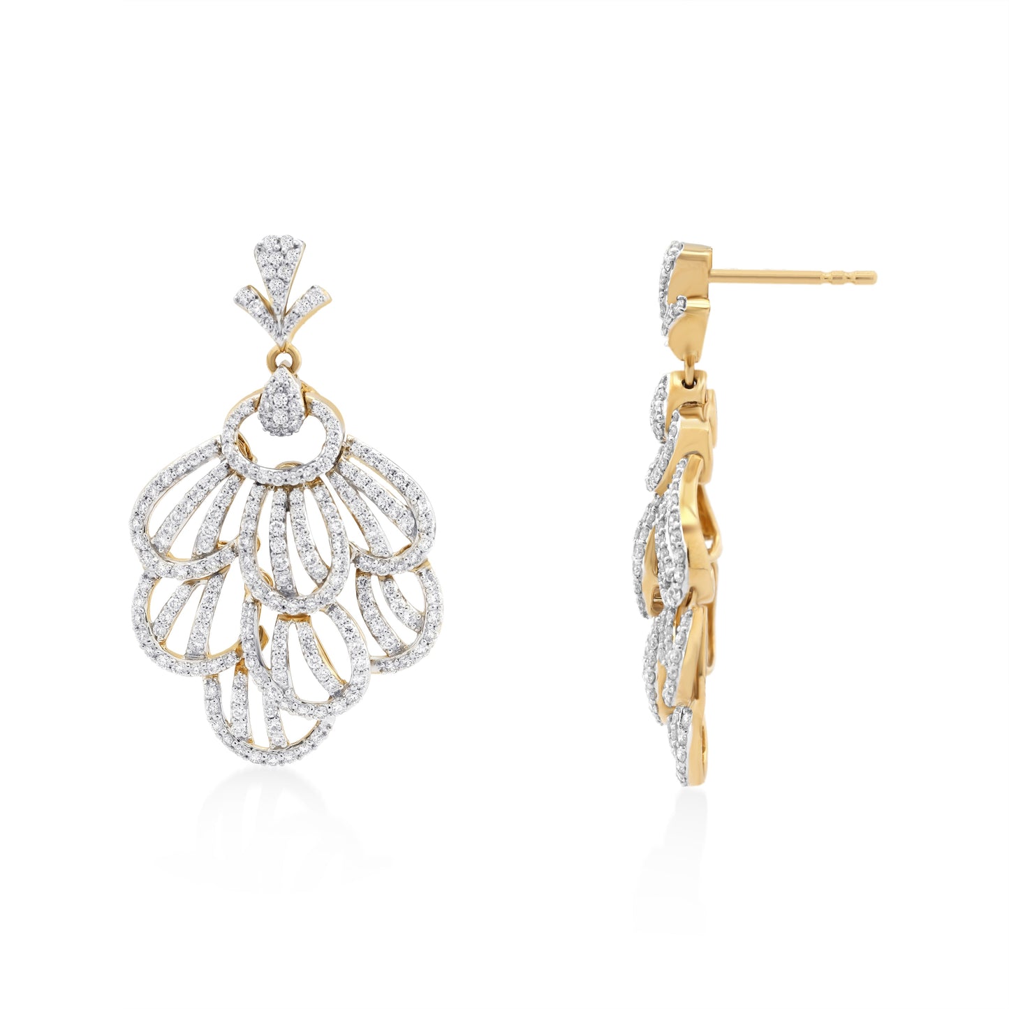Skyward Bound Fantail Diamond Earrings