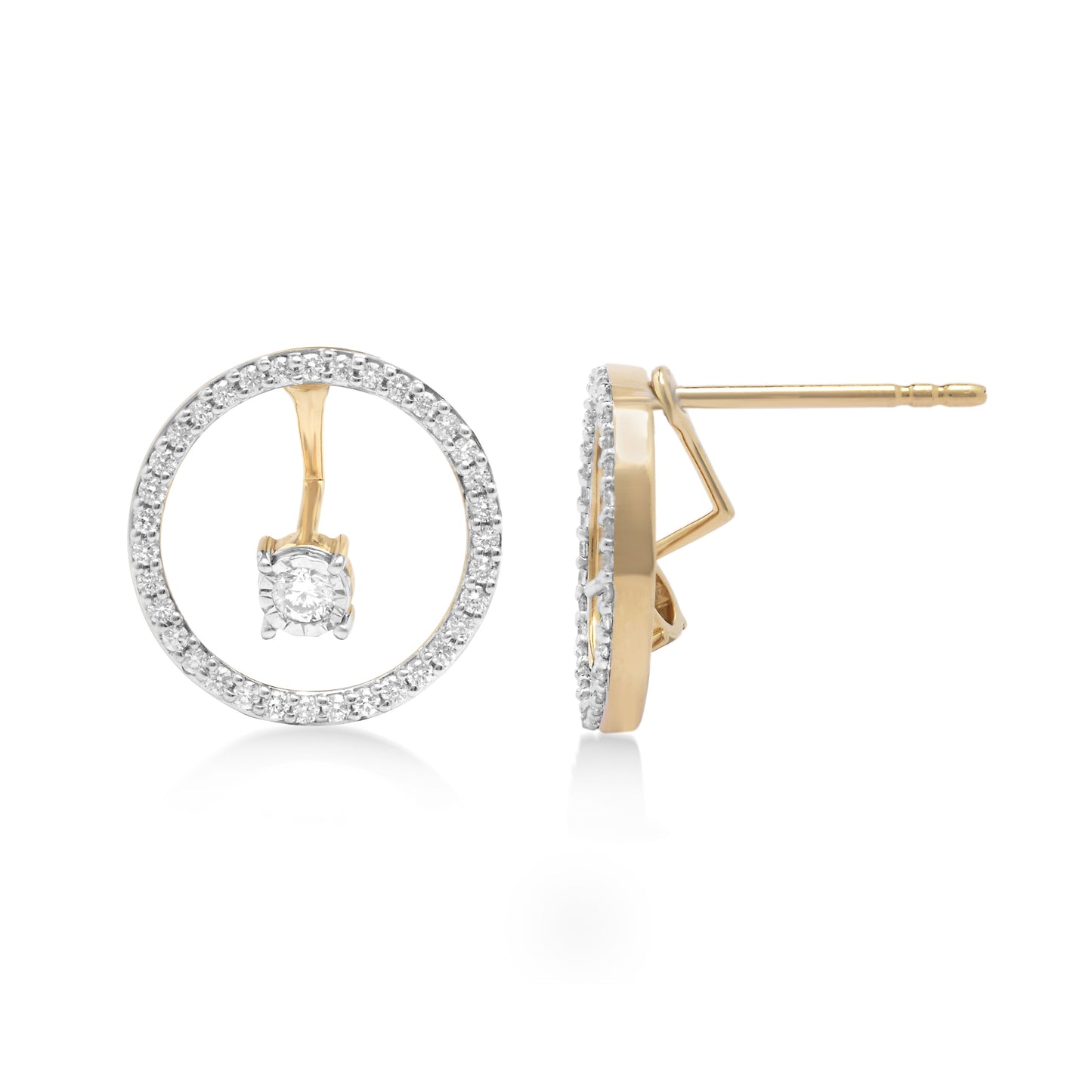 Oscillating Diamond Earrings