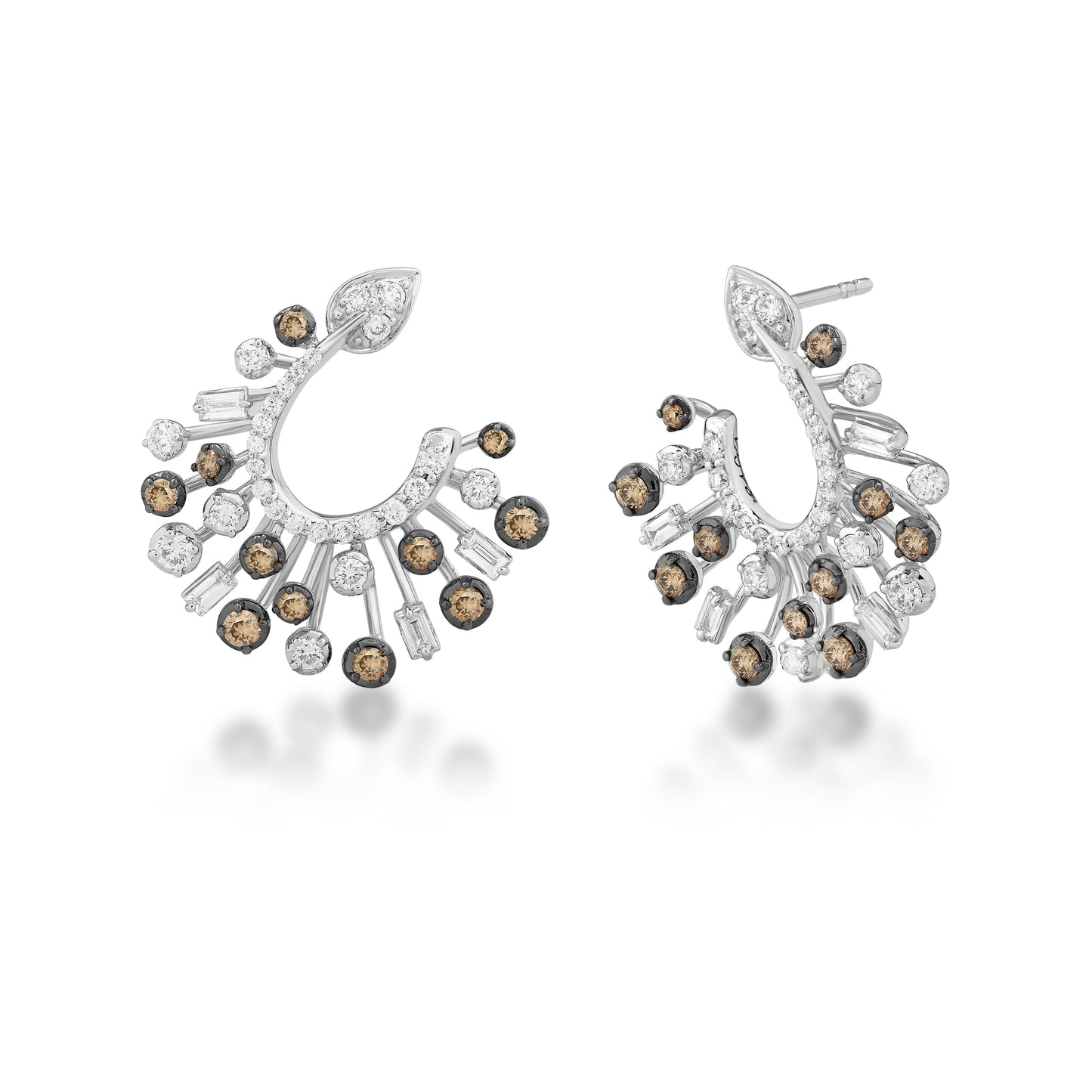 Scatter Waltz Sunburst Diamond Earrings
