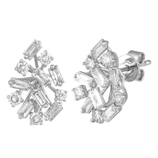 Scatter Waltz Disperse Diamond Earrings