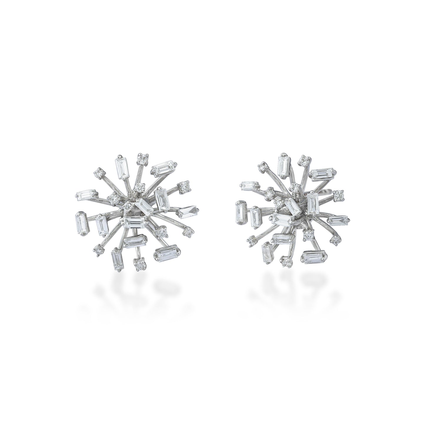 Scatter Waltz Pincushion Diamond Earrings