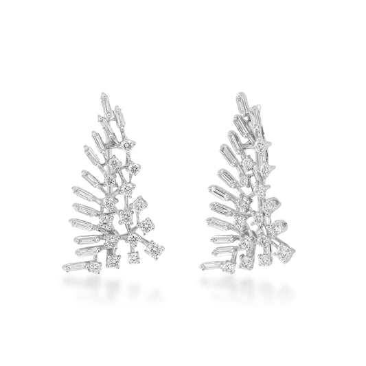 Scatter Waltz Harp Diamond Earrings