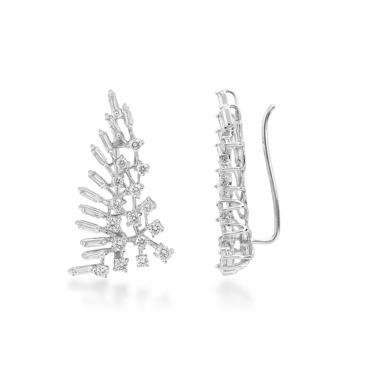 Scatter Waltz Harp Diamond Earrings