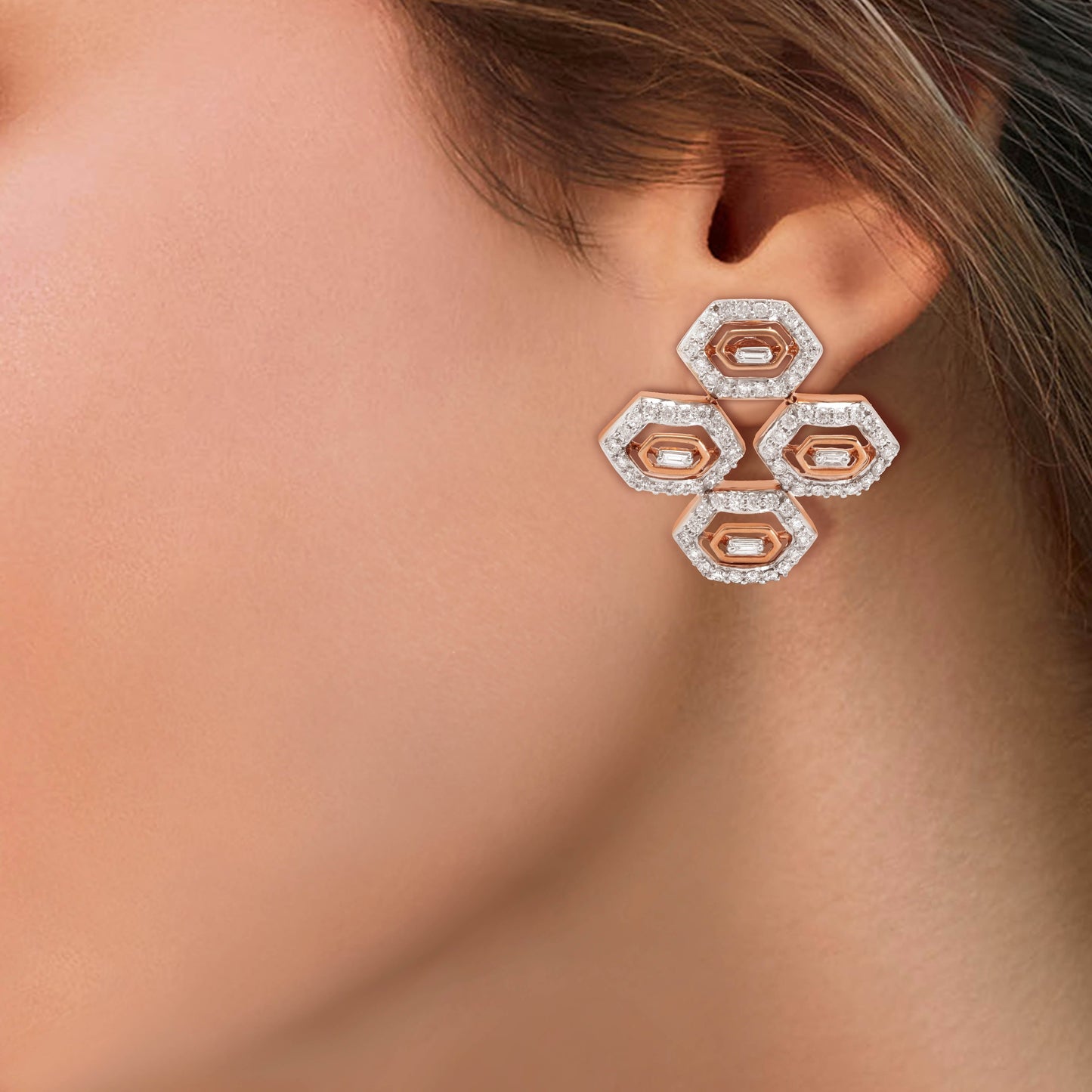 Regalia Four Knights Diamond Earrings