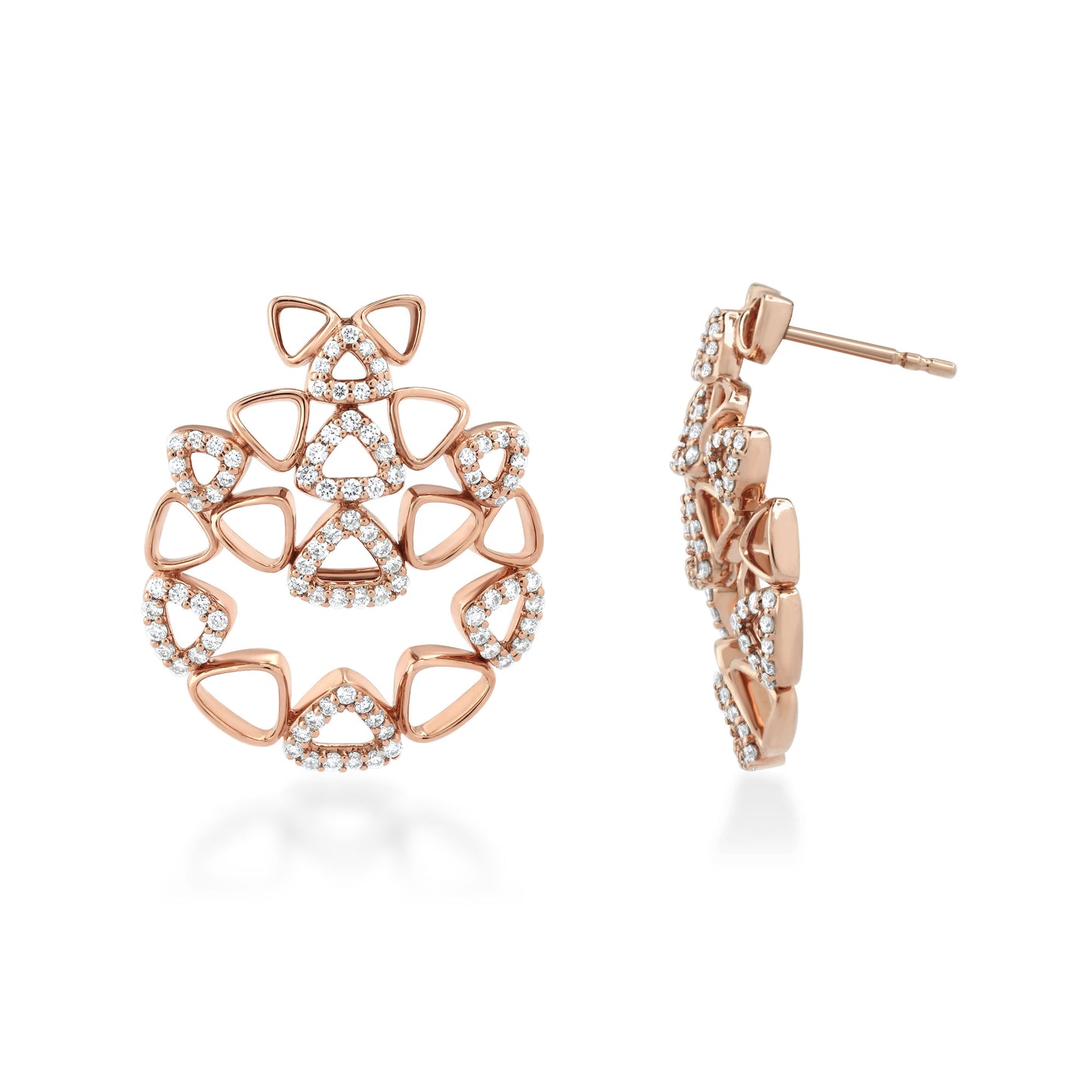 Elements Cluster Diamond Earrings