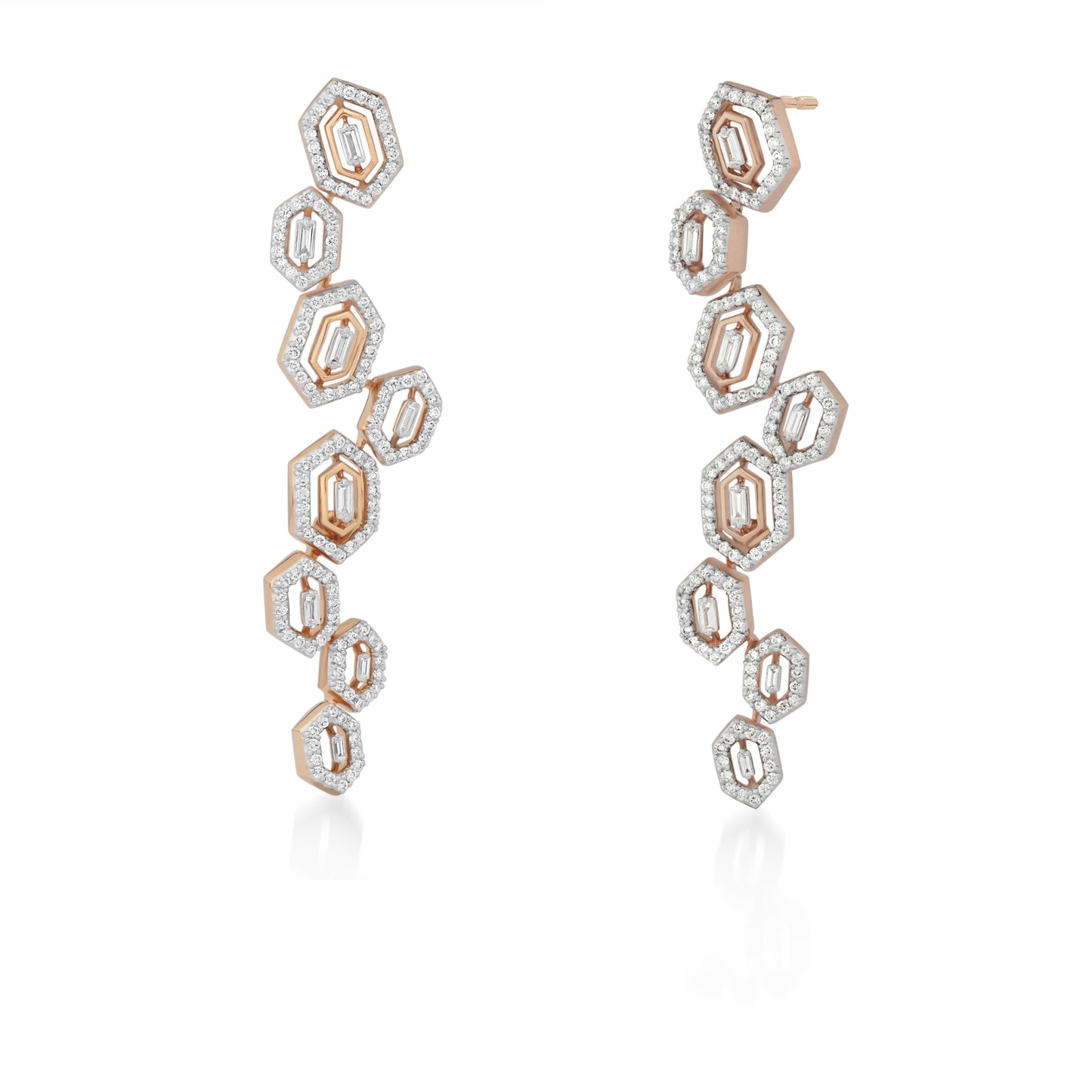 Regalia Baguetta Diamond Earrings