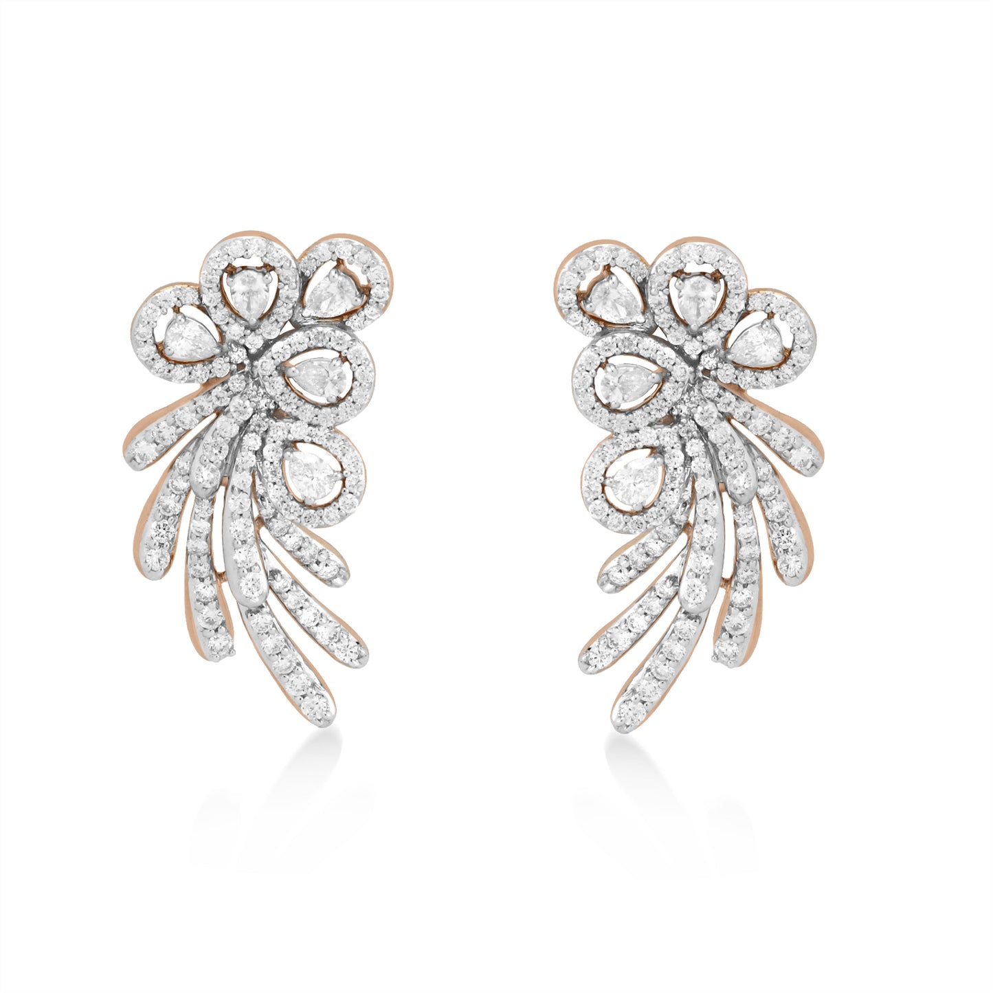 Skyward Bound Humming Bird Diamond Earrings
