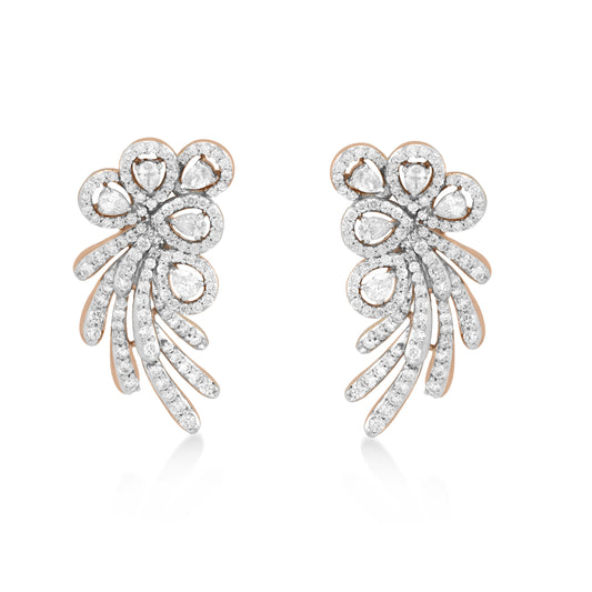 Skyward Bound Humming Bird Diamond Earrings